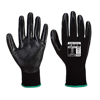 Portwest Dexti-Grip Glove Handling Work Protective Safety Grip Resistant ANSI 105, Large - size: Large