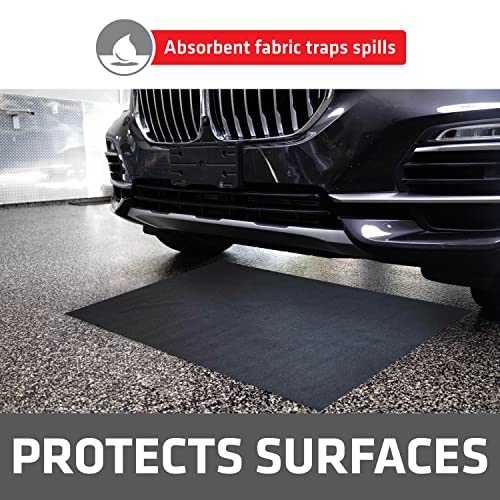 Drymate XL Oil Spill Mat (36" x 59") (2-Pack), Premium Absorbent Oil Pad, Reusable, Washable, Durable, Waterproof Backing Contains Liquids, Protects Garage Floor Surface (USA Made) - size: 36" x 59" (2-Pack)