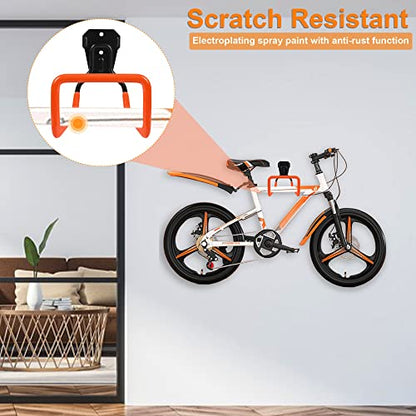 PeoMev Garden Hose Holder Wall Mount Heavy Duty Garden Hose Hanger Free Standing Metal Hose Rack for Outside Yard and Garage - color: Orange