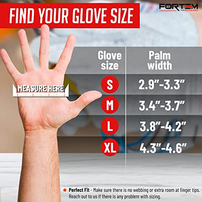 FORTEM Cut Resistant Gloves, 4x, Level 5 Protection Cutting Gloves For Oyster Shucking, Kitchen Work, Food Grade - size: Medium