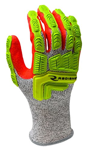 Radians RWG603 Cut Protection Sandy Foam Nitrile Coated Glove, Cut Protection Level A5