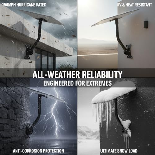 Starlink Gen 3 Mounting Kit for Roof, Pole & Wall Installations, Heavy Duty Adjustable Mounting Bracket with Accessories, Weatherproof Outdoor Satellite Dish Mount