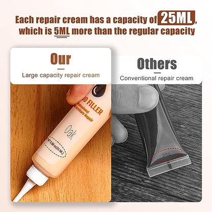 Wood Furniture Repair Kit- Set of 41 Laminate Vinyl Floor Repair Kit Wood Fillers,Floor Scratch Repair, Touch Up Markers, Restore Hardwood Scratches, Cracks, Hole for Floor, Table, Door, Cabinet
