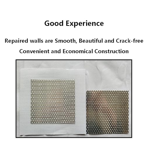 Sagasave Drywall Repair Kit Aluminum Wall Patch, Fiberglass Mesh and Galvanized Steel Panel for Repairing Damaged Exterior Walls and Roofs
