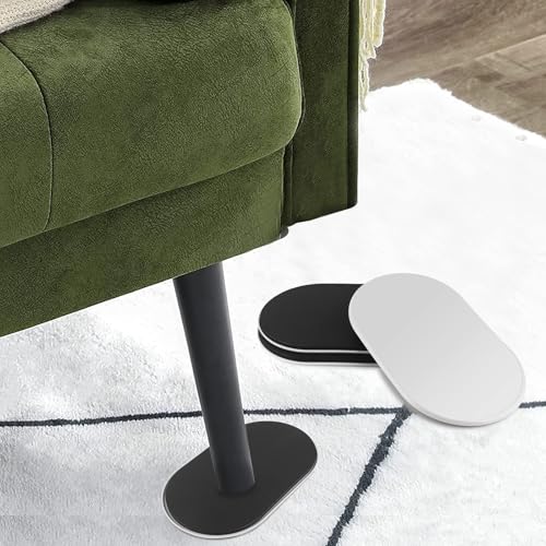4Pack XL Large Furniture Sliders for Carpet,Furniture Movers Sliders,9-1/2" x 5-3/4" Oval Heavy Duty Furniture Moving Pads for Carpet - size: 4 pcs 9-1/2" x 5-3/4" XL Oval