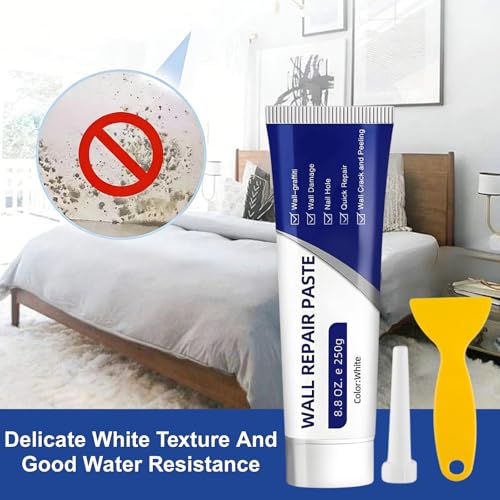 2Pcs Efficient Drywall Repair Kit with Scraper,Drywall Repair Kit,Wall Mending Agent, Used for Filling Cracks and Holes, Simple Wall Hole Filling, and Efficient Crack Repair.
