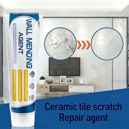 Wall Mending Agent Repair Kit with Scraper Nozzle Extender, 2026 New Drywall Hole Repair Kit, Efficient Wall Repair Paste Filler for Holes & Cracks, Nail Holes, Dents & Small Damage, 5.3oz (2 Pack) - color: 2 Pack