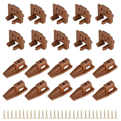 Compatible with kenlin Rite Trak 1 Drawer Track Guide and Glides, 6 Sets of Dresser Center Mount Plastic Drawer Slides - Fits Most Furniture Drawer System Such as Vaughan Bassett, Legacy and Pulask