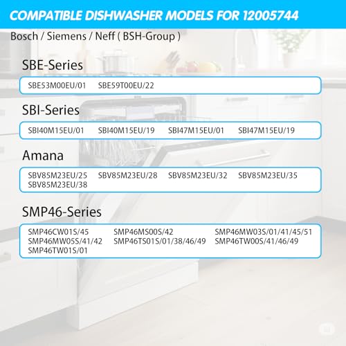12005744 Dishwasher Pump Sump Seal Repair Kit – Upgraded Gasket & Screws, Replaces 12005317, for Bosch 12004119 Repair-Set, for Siemens, Gorenje, Neff, Balay etc – Fixes Error E15 Leaks