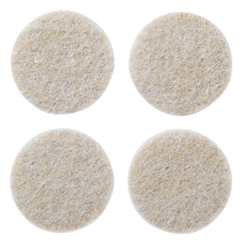 Scotch Felt Furniture Pads 4 PCS Furniture Pads for Hardwood Floors, Round, Beige, 3" Diameter - color: Beige