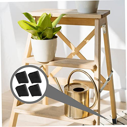 ORFOFE 4pcs Non-Slip Ladder Pad Staircase Step Treads Stair Protectors for Carpeted Stairs Easy Install