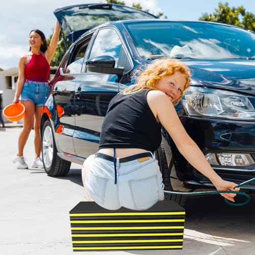 51.2×17.7inch Mechanic Mat, Foldable EVA Garage Kneeling Pad for Working Under Car , Magnetic Creeper Tool Mat with Handle, Waterproof Floor Mat for Garage, Mechanic Shop, Work Bench, Gym, Camping