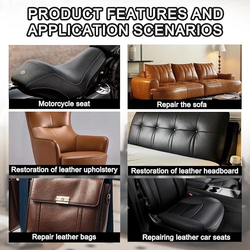Leather Repair Tape,3.9 x 63 Inches Self Adhesive Leather Repair Patch,Vinyl Repair Kit for Furniture,Couches,Car Seats,Sofas,Office Chairs,Black - color: Black, size: 3.9*63inch