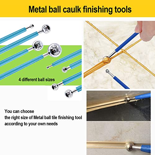 14pcs Grout Removal Tool, Caulking Removal Tools Tile Grout Saw and Grout Hand Saw with 3 Pieces Extra Blades, Tile Joint Cleaning Tool, Caulking Edge Kit, Tile Caulk Finishing Tool