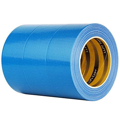 LLPT Duct Tape Premium 3 Pack 2” x 35 Yards Each Roll Easy to Tear Muti-Use Colorful Bulk Fabric Tape No Residue for Indoor Outdoor School Home Office and Industrial Use Color Blue (DT350BL) - color: Blue