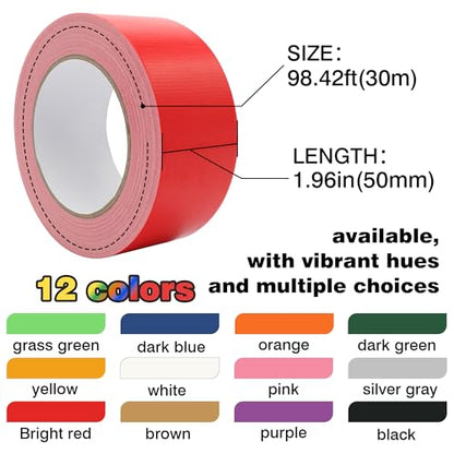 Multi Purpose Black Duct Tape 2 Inch X 33 Yards, Heavy Duty Strong Adhesive Tape, No Residue, Waterproof All Weather, Tear by Hand, Industrial Repairs - color: Black, size: 2 Inches x 33 Yards