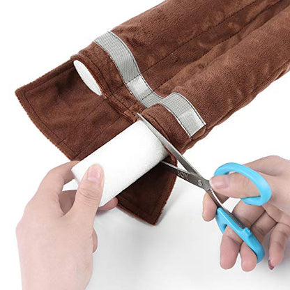 VISEMAN 36 Inch Under Door Stopper-Door Noise Blocker, Double Sided Door Stopper, Machine-Washable - color: Coffee