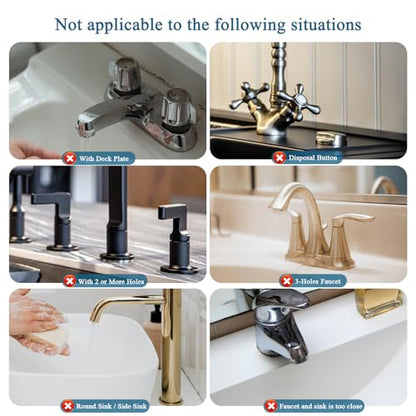 Diatomite Stone Faucet Mat for Kitchen Sink, 23.6 Inch Fast Drying Splash Guard, Super Absorbent Sink Tray Caddy for Dish Soap & Sponge, Bathroom Counter Protector & Organizer, Gray