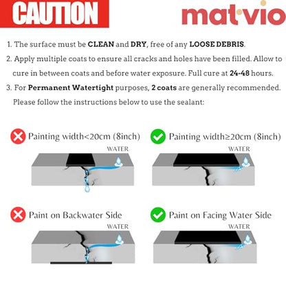 Crystal Clear Invisible Waterproof Agent - Elastic Liquid Rubber Waterproof Sealant for Shower, Tile & Bathroom Repair - Transparent Leak Stopper for Windows & Masonry - UV Resistant - 1 Quart - color: CLEAR