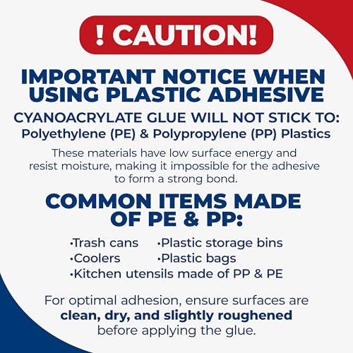 Adhesive Guru Plastic Glue (4X 0.7 oz) Ultra Strong Super Glue for Plastic Repairs, Waterproof Adhesive for Bonding Models DIY Crafts, Toys, PVC, ABS, 3D Printings and More - 4 Pack - size: 4 Pack, style: Plastic Glue