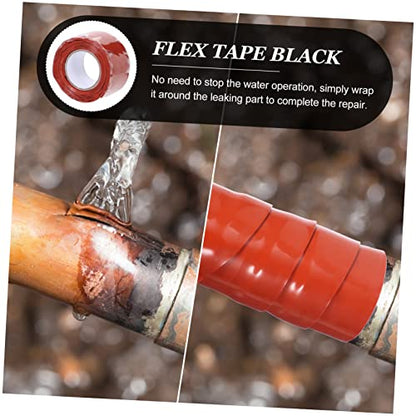 Flexible Rubberized Seal Tape for Pipe Leak Repair Self Adhesive Silicone Rubber Plumber Sealant Tape for Water Buckets Faucets Heating Joints and Sewer Leaks