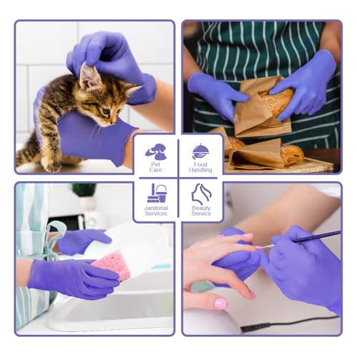 Safe Health Nitrile Disposable Gloves, 3.5 Mil, Imperial Blue, Powder Free, Latex Free, Tattoo, Beauty, Salon, Car - size: Large, style: 1 Case of 1000 Pcs