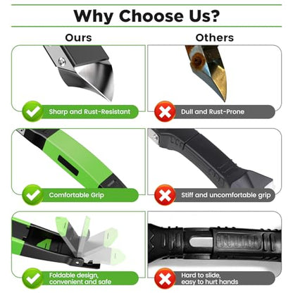 6 in 1 Silicone Caulking Tool Kit with Caulk Grout Remover Tool Sealant Finishing & Smoothing Tool, Grout Scraper, 6 Reusable Pads and Adhesive Residue Scraper for Kitchen Bathroom Tile Sink (Green) - color: Green