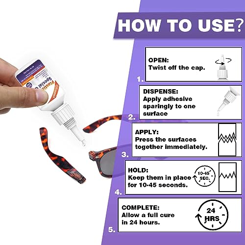 30g Plastic Glue, Instant Super Glue for Plastic, Fast Dry Strong Plastic Adhesive for Acrylic, Model, DIY Crafts, Tube, PVC, Vinyl, ABS, PBT, PS, PA, PC, PM, MA, Nylon - size: 30g*1, style: Plastic Glue