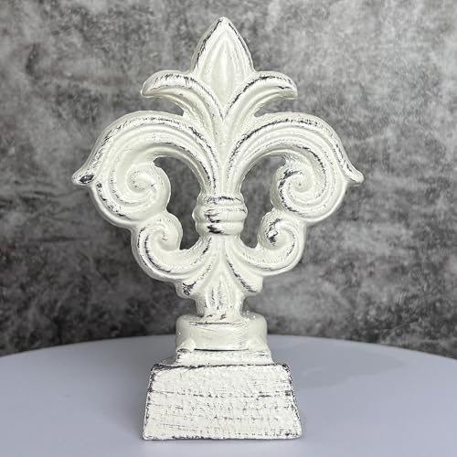 Door Stoppers for Bottom of Door Cast Iron Decorative Door Stop Wedge Metal Doorstops (Retro White) - color: Retro White