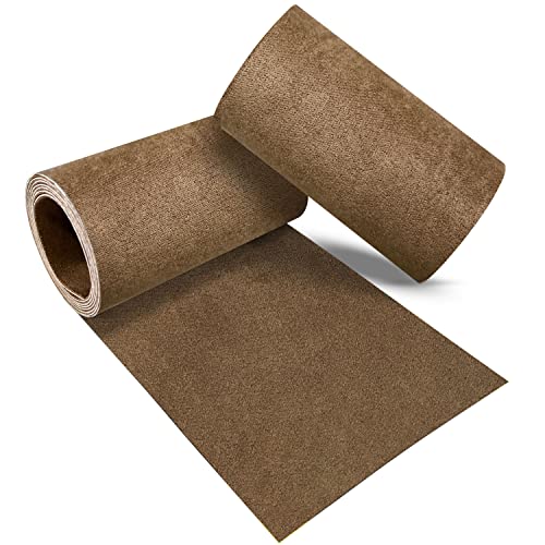 Azobur Velvet Repair Patch, Self-Adhesive Flannel Fabric Patch, Multi Colors, Microfiber Patch，Can be Used to Patch Sofas, Car Seats, Handbags, Jacket Holes and Tears (Brown) - color: Brown, size: 4" x 30"-2 ROLLS