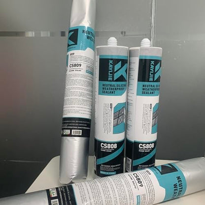 Silicone Caulk & Sealant Clear, Waterproof Silicone Sealant, Shrink & Crack Proof, Silicone Caulking for Kitchen, Bathroom, Interior & Exterior Use, 10.1 FL OZ/300ML