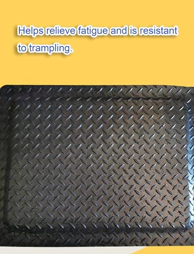 20mm Thick ESD Anti-Fatigue Mat, Conductive Rubber Floor Mat for Anti-Static Workbenches, Garage, Warehouse & Industrial Safety (Gray, 2x3ft/60x90cm)