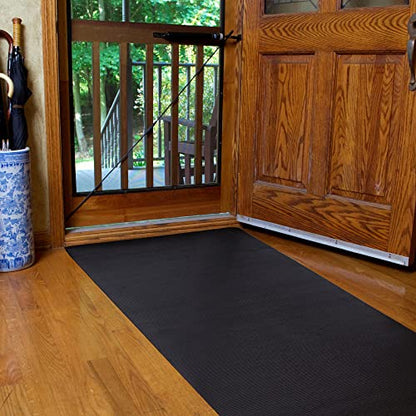 ClimaTex Indoor/Outdoor Rubber Scraper Mat, 36 in. x 1﻿0 ft., Black - size: 36"L x 36"W x 0.1"Th