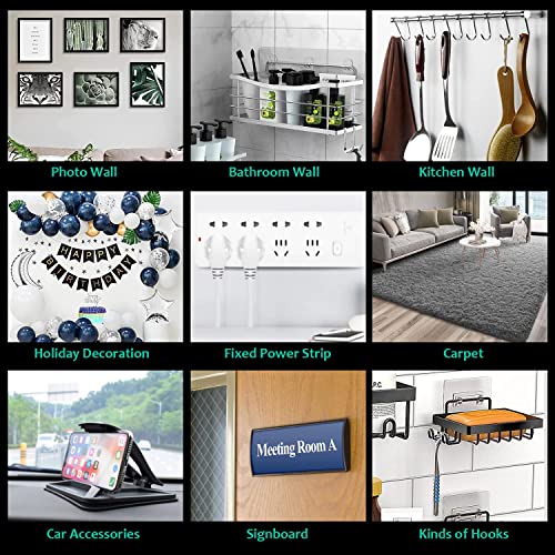 Double Sided Tape Heavy Duty,Clear 1.18 inch × 196 inch Nano Tape, Removable mounting Tape for Hanging Picture,Poster
