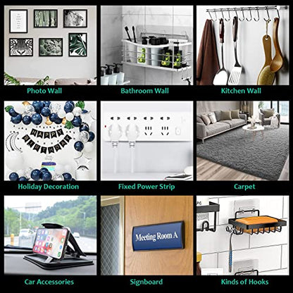 Double Sided Tape Heavy Duty,Clear 1.18 inch × 196 inch Nano Tape, Removable mounting Tape for Hanging Picture,Poster