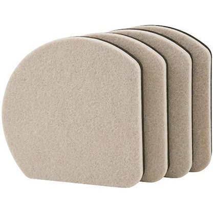 Super Sliders 5" Slide & Hide Reusable Furniture Sliders for Hard Surfaces, Anti-Slip Protective Furniture Moving Pads for Beds, Sofas, Dressers, Set of 4, Beige - size: 5 Inch, style: For Hardwood