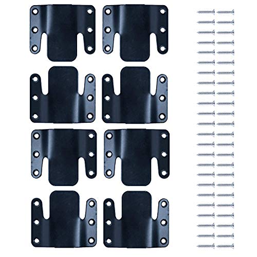 LazyMe Universal Sectional Sofa Interlocking, Sectional Couch Connectors, Sofa Connector Bracket with Hardware- 4 Sets, 8 Pieces - color: 8 Piece