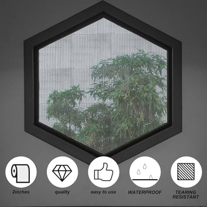 Window Screen Repair Tape Mesh Repair, 1.96"x32.8 ft Screen Mesh Patch Repair Kit, Strong Adhesive Fiberglass Screen Patch Repair Kit, Window Screen Repair Kit for Tent Net Windows Screen Repair