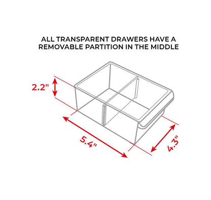 INTERTOOL Small Parts Organizer for Hardware & Screws | 18 Removable Bins with Dividers | Wall Mount or Desktop Craft & Lego Storage Cabinet | 19” x 15” x 7” BX08-4019 - style: 18 Drawers