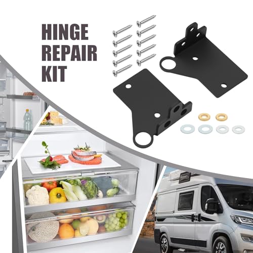 2 Sets RV Refrigerator Door Hinge Repair Kit, Includes Washers and Screws, Replacement for Norcold Polar Series N7X N7LX NALX N8X NA8X NA8LX and More