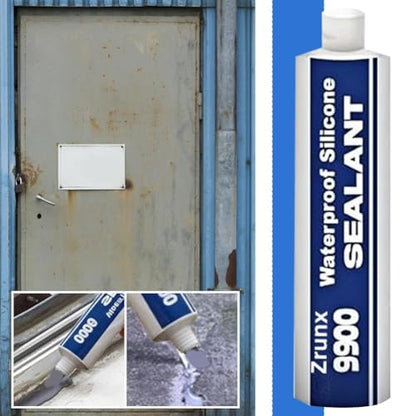 9900 Silicone Waterproof Sealant, Multi-Purpose Waterproof Adhesive Clear Caulk for Roof & Wall Cracks, Glue Strong Sealing Compound, Multi-Surfaces Adhesive for Roof Bathroom Tile - color: Gray