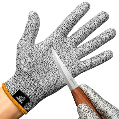 BeaverCraft Wood Carving Gloves CRG - Cutting Cut Resistant Gloves Level 5 for Whittling, Woodworking, Food Prep - color: Medium