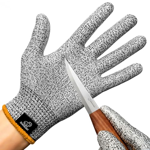 BeaverCraft Wood Carving Gloves CRG - Cutting Cut Resistant Gloves Level 5 for Whittling, Woodworking, Food Prep - color: Medium