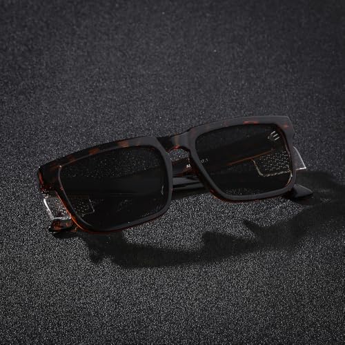 Safety Polycarbonate Polarized Sunglasses for Men and Women UV400 Protection and Includes ANSI Z87 - color: Leopard-polarized