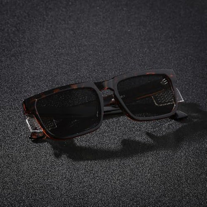 Safety Polycarbonate Polarized Sunglasses for Men and Women UV400 Protection and Includes ANSI Z87 - color: Leopard-polarized
