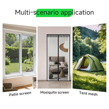 Window Screen Repair Tape, Made of 3M Tape, Screen Repair Kit for Small Holes and Tears of Windows, Doors, Mosquito Net, Strong Adhesive Patch Kit Fiberglass Mesh Tape (Transparent) - style: Transparent