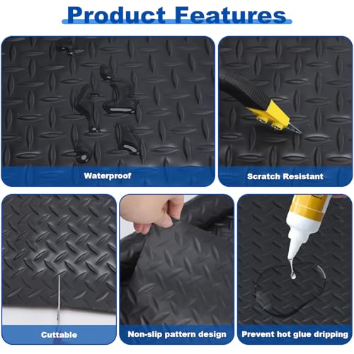 16.5" x 48" Work Bench Mat, Anti Slip Durable Craft Mat, Essential Workbench Accessories for Woodworking, Painting & DIY Craft Projects, Protective Non-Slip Mat for Workbenches & Tables