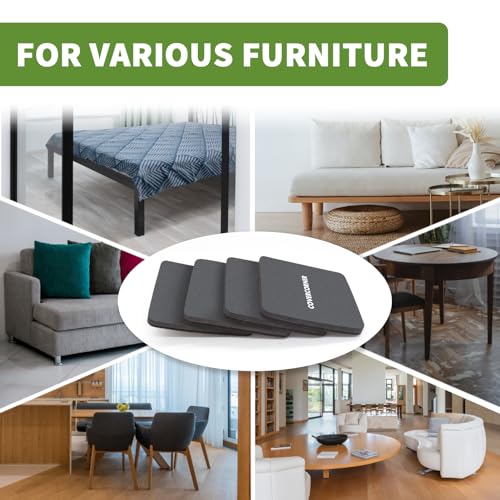 Felt Furniture Sliders for Hardwood Floors 8 PCS - 5 inch Square Furniture Moving Slider – Heavy Duty Felt Movers Sliders Chair Legs Floors Protectors (for Hardwood Floors)-Brown - size: 8 PCS 5'' Brown