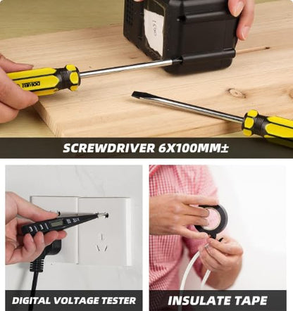 12 Pieces Portable Homeowner Tool Set, General Household Small Hand Tool Kit, Repair Hand Tool Kit, For Home Or Car& More
