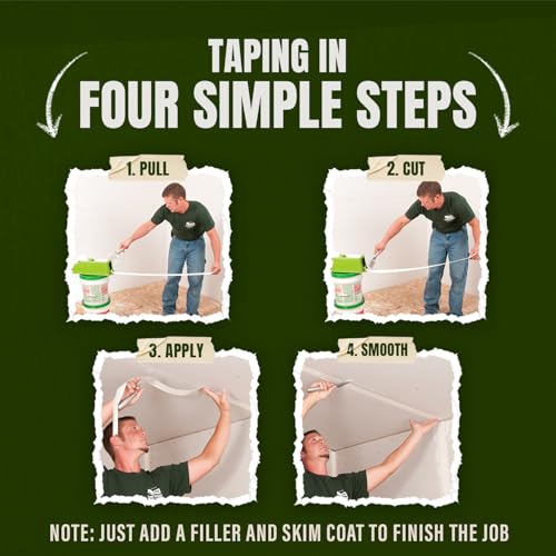 Buddy Tools TapeBuddy Drywall Taping Tool - Simplifies Drywall Banjo Taping - Reliable & Efficient Tape Dispenser for DIYers - Easy to Use - Reduces Mess and Waste